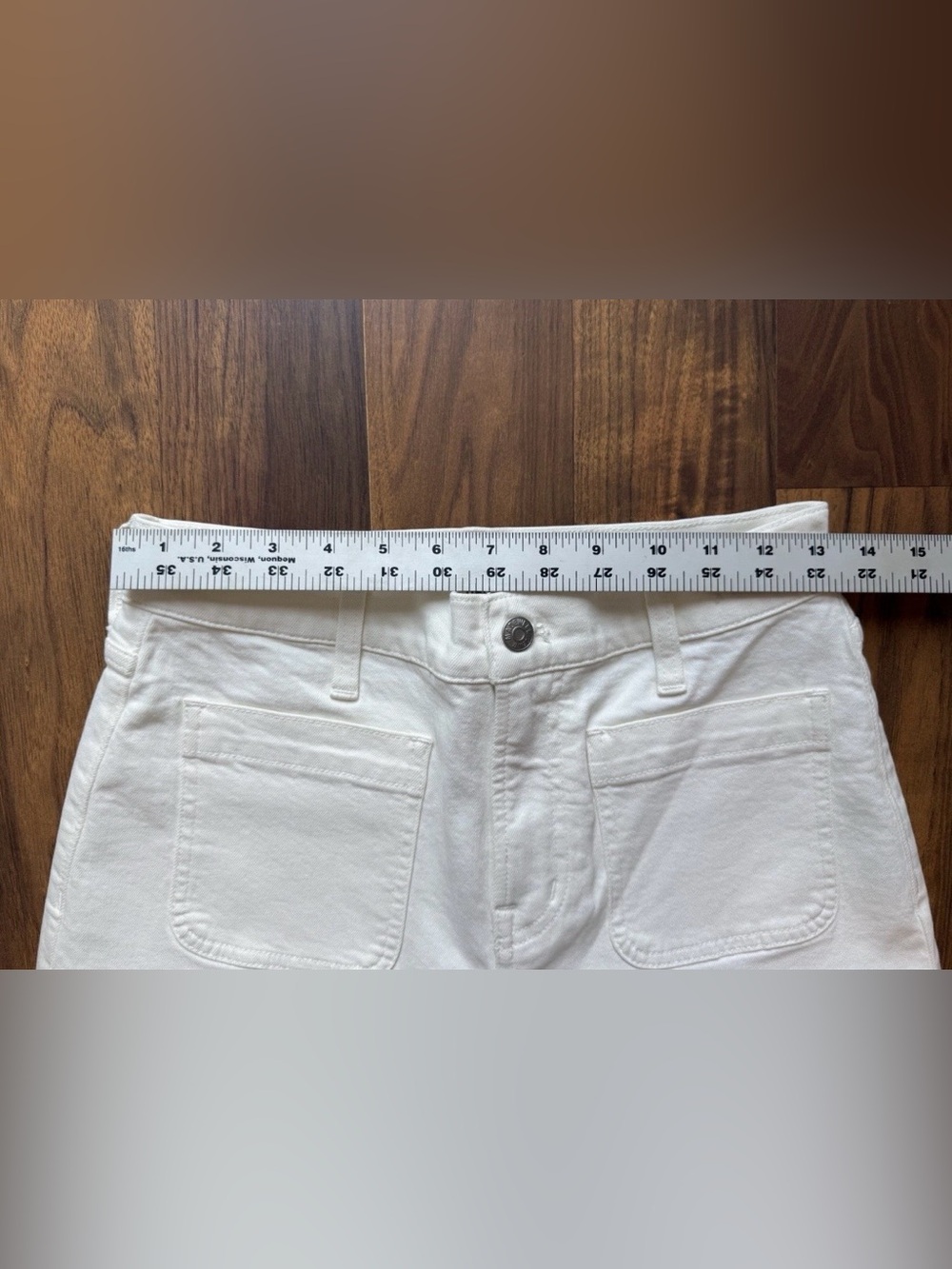 Madewell Jeans Women's 27P White The Perfect Vintage Wide-leg Jean Petite NWOT - Picture 5 of 8